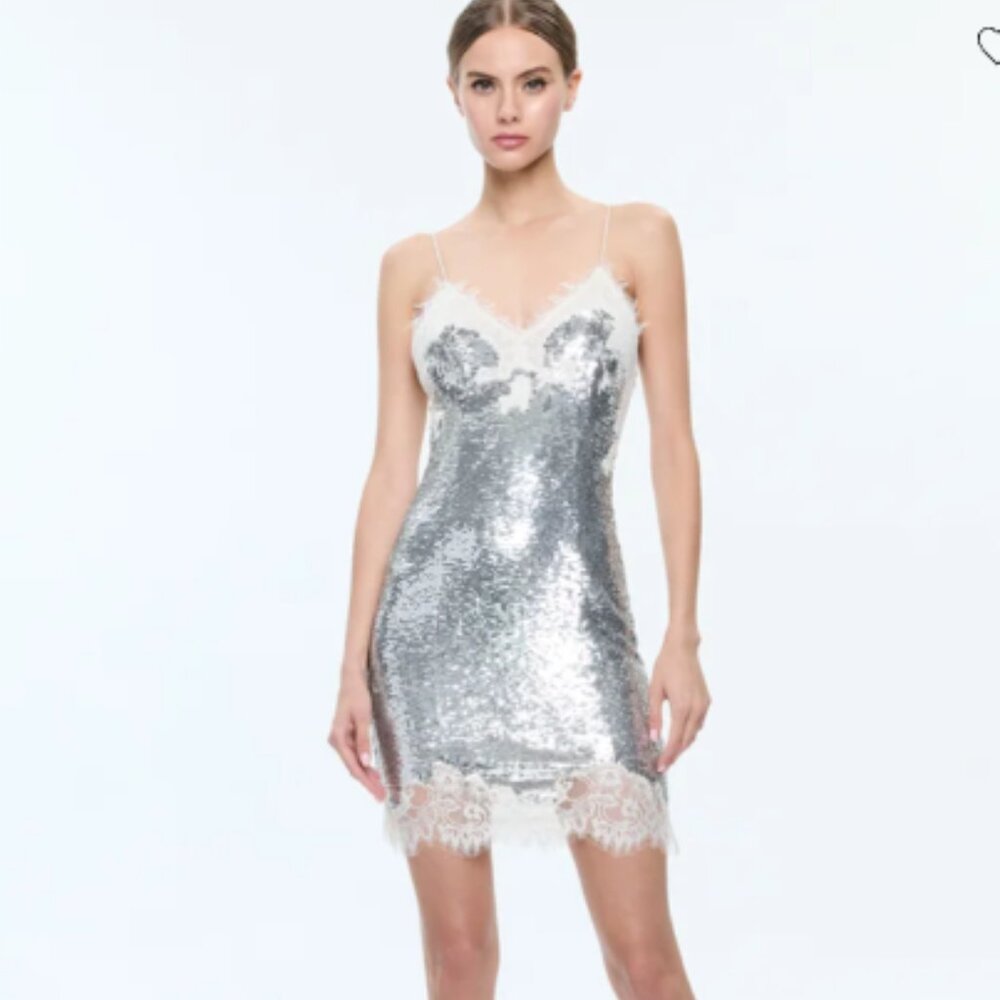 Alice and Olivia - Harely Sequin Mini Dress - size 2 - new w/tags (retails $695)